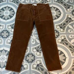 Nili Lotan Rich Brown Corduroy  Pants
